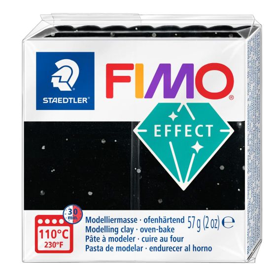 Fimo Effect Polymer Clay 57g Blocks (Black Granite 903)