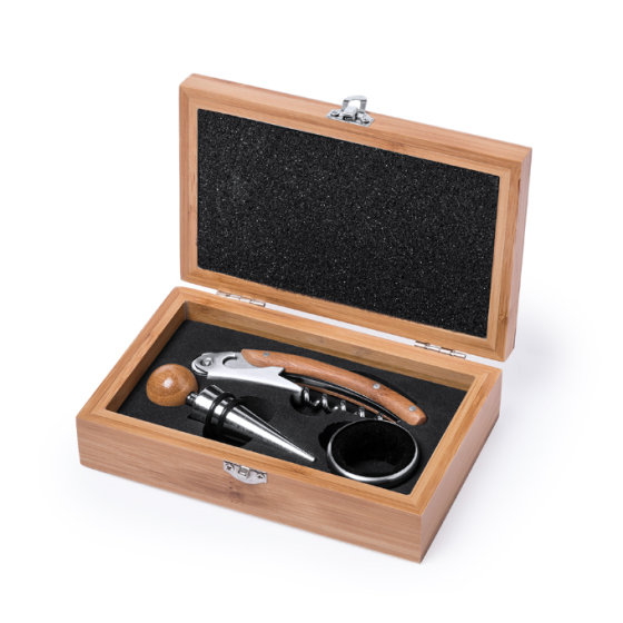 Bamboo Wine Lovers 3-Piece Tool Gift Set