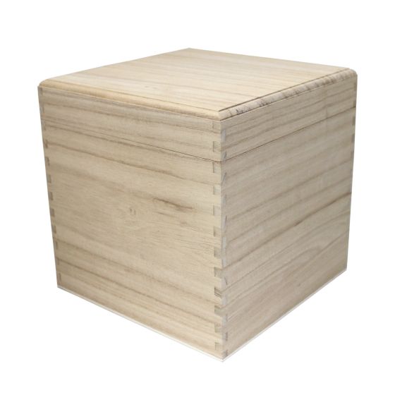 17cm Cube Square Box with Removable Lid - WBM0021