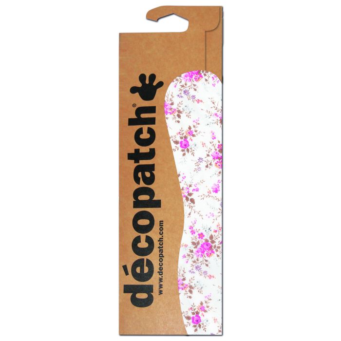 Decopatch Paper C 570 - White Background with Mini Dark Pink Roses