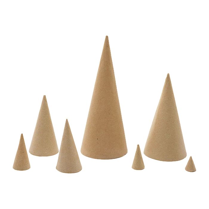 Paper Mache Cones to Decorate - Choice of Sizes, Papier Mache Shapes