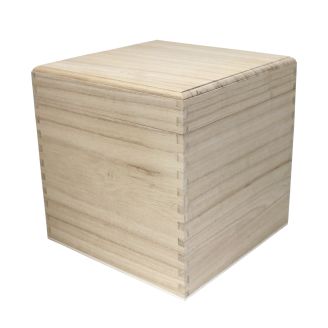 20cm Cube Square Box with Removable Lid - WBM0020